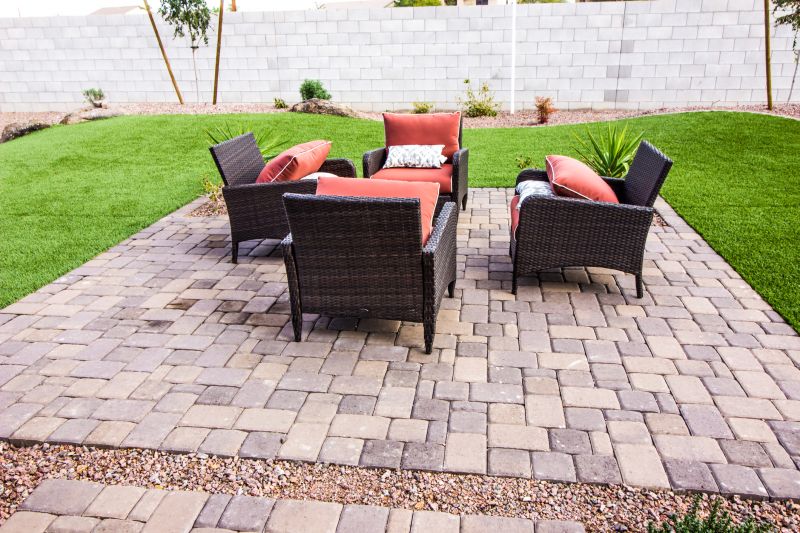 Outdoor Seating on Paver Base
